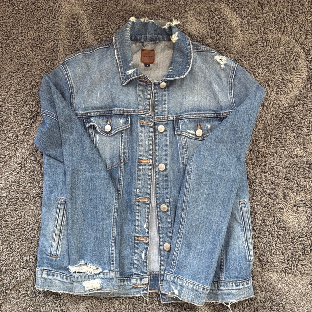 Joe’s Distressed Jean Jacket, size S
